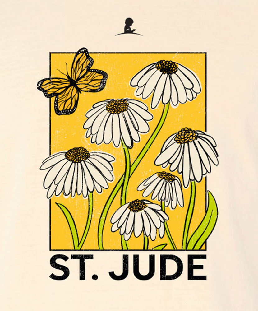 St. Jude Wild Flowers Comfort Colors T-Shirt